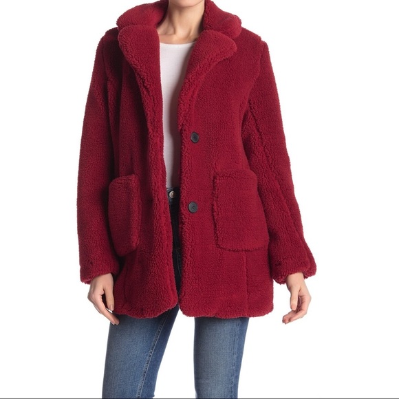 Sebby Jackets & Blazers - Sebby Collection Teddy Sherpa Faux Fur Jacket